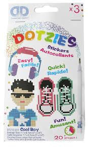 Diamond Dotz Dotzies Cool Boy Stickers